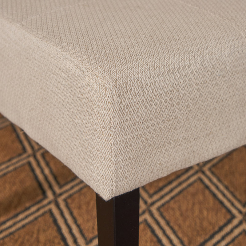 Chaise de salle à manger rembourrée, Beige