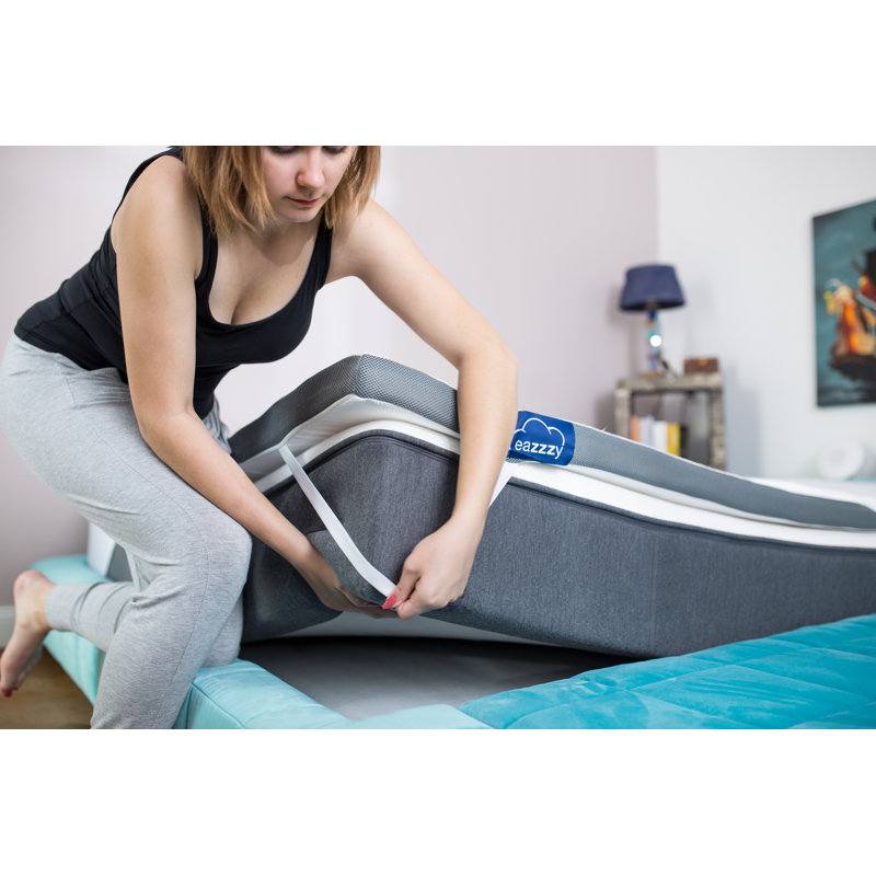 Eazzzy 7cm Gel Memory Foam Mattress Topper, Super King (6')