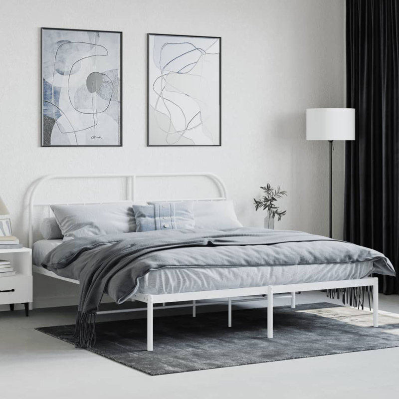 Hosby Bed, Super King (6'), White