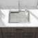 25" x 22" Drop In Bar Sink  Single Bowl Workstation Kitchen Sink with Two Faucet Hole