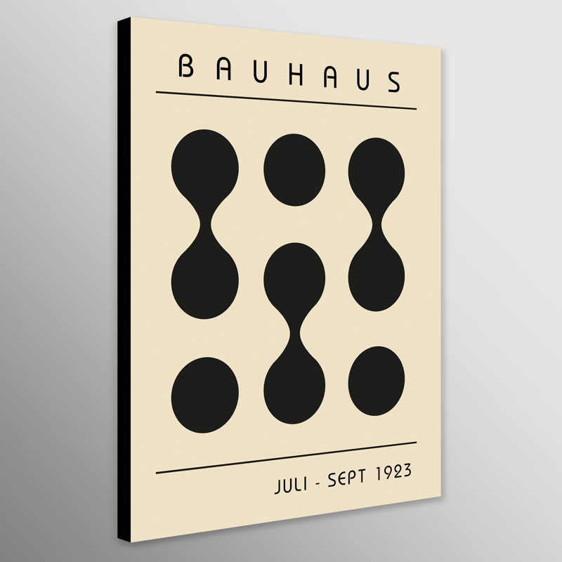 Bauhaus - Connected Circles Grid - Closed Corner Frame Print, 117cm H x 81cm W x 4cm D