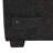 Black Chenille U-Shaped With Pull Out Bed And Storage, 2 Ports, Power Sockets For Living Area Comfy Storage & Charging Features, Sockets,