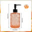 Distributeur de savon en verre texturé 12 oz (orange)-603659590