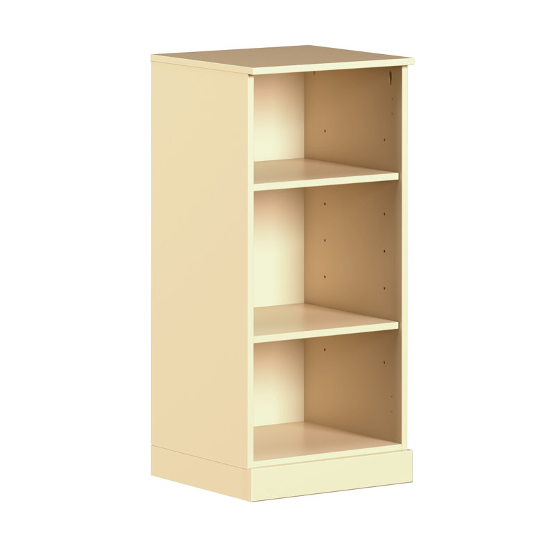 Palace Imports 100% Solid Wood Modular Storage Cabinet with Adjustable Shelves, 16.5" Wide x 35.75" Tall, Yellow