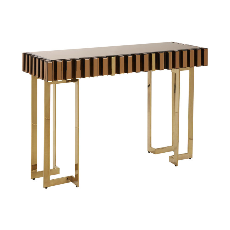Ezekiel 124cm Glass Top Console Table