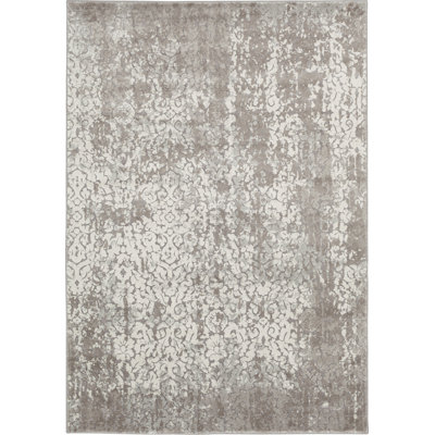 Bungalow Rose Quinonez Adreil cream/Beige Abstract Indoor Polypropylene Area Rug
