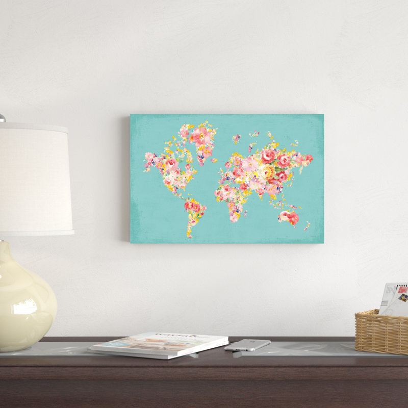 Midsummer World Turquoise, H 12 po x l 18 po