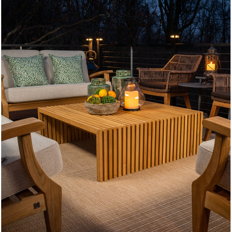 Essential Outdoor Square Teak Coffee Table