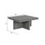 Ensemble de 5 tables basses grises 5 pièces