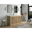 Ensemble de meuble-lavabo double 60 po Emuel