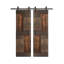 Porte de grange double à panneaux en bois S Series avec trousse de quincaillerie d'installation-70366747-70366744