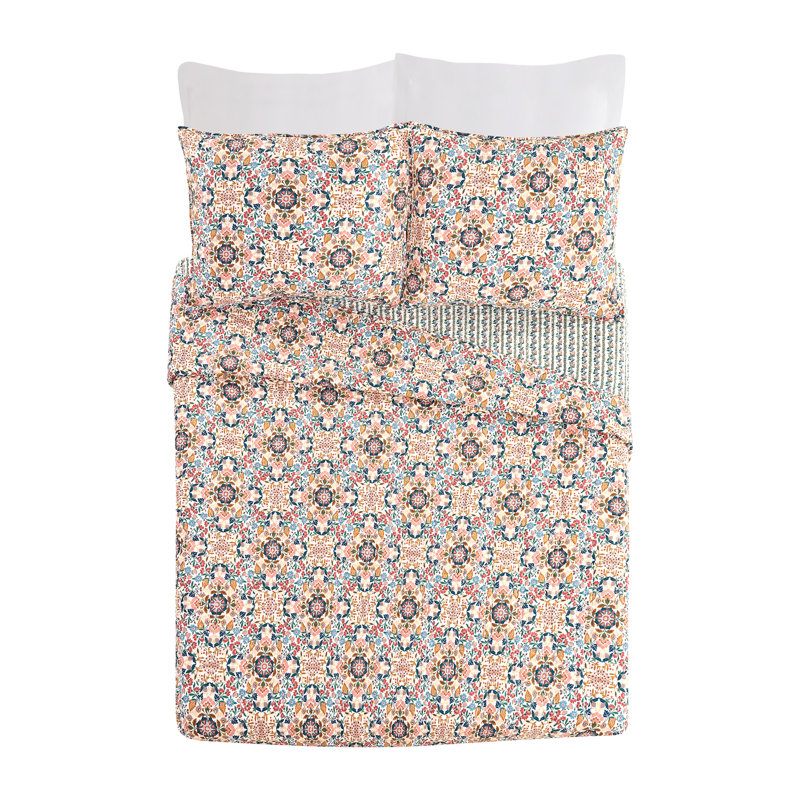 Vera Bradley Enchanted Mandala Reversible Quilt Set, Queen