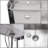 47.2'' L x 19.5'' W Silver Freestanding Handwash Station with Faucet