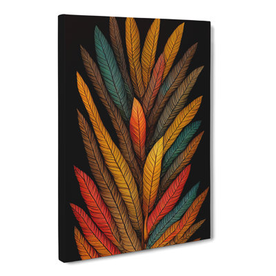 Forest Leaf Indian Vol.2 - Wrapped Canvas