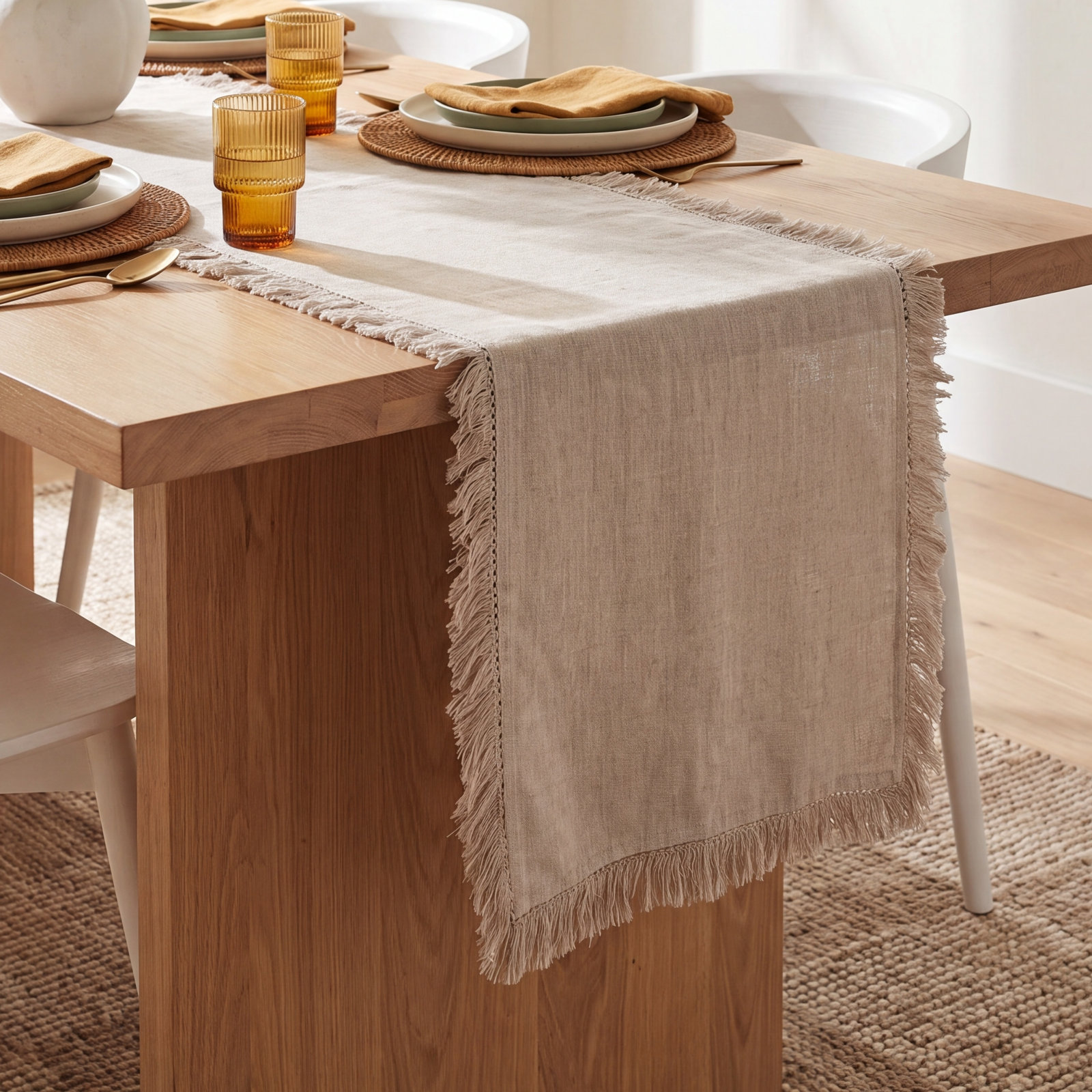 Trier Table Runner, Brown