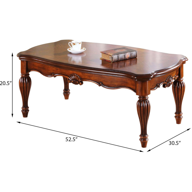 Rectangle Coffee Table With Turned Legs