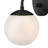 Single Light Etched Opal Glass Globe Wall Sconce-1315312182