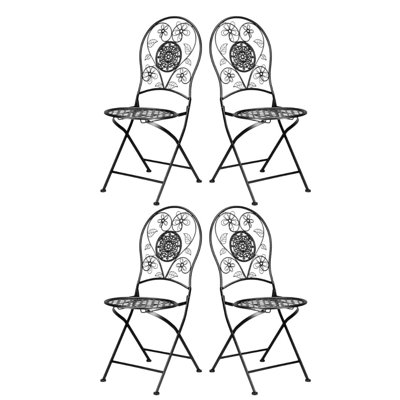 Barcelona Bistro Chair with Round Seat and Back - by Chivari