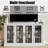 Alvilda 62.9'' W Modern Sideboard Buffet with Glass Doors-201442961