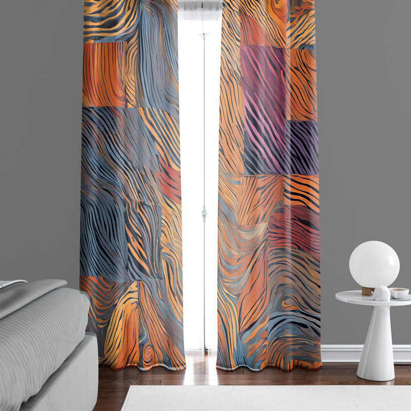 Semi Sheer Curtain Pair, 20" W x 82" L