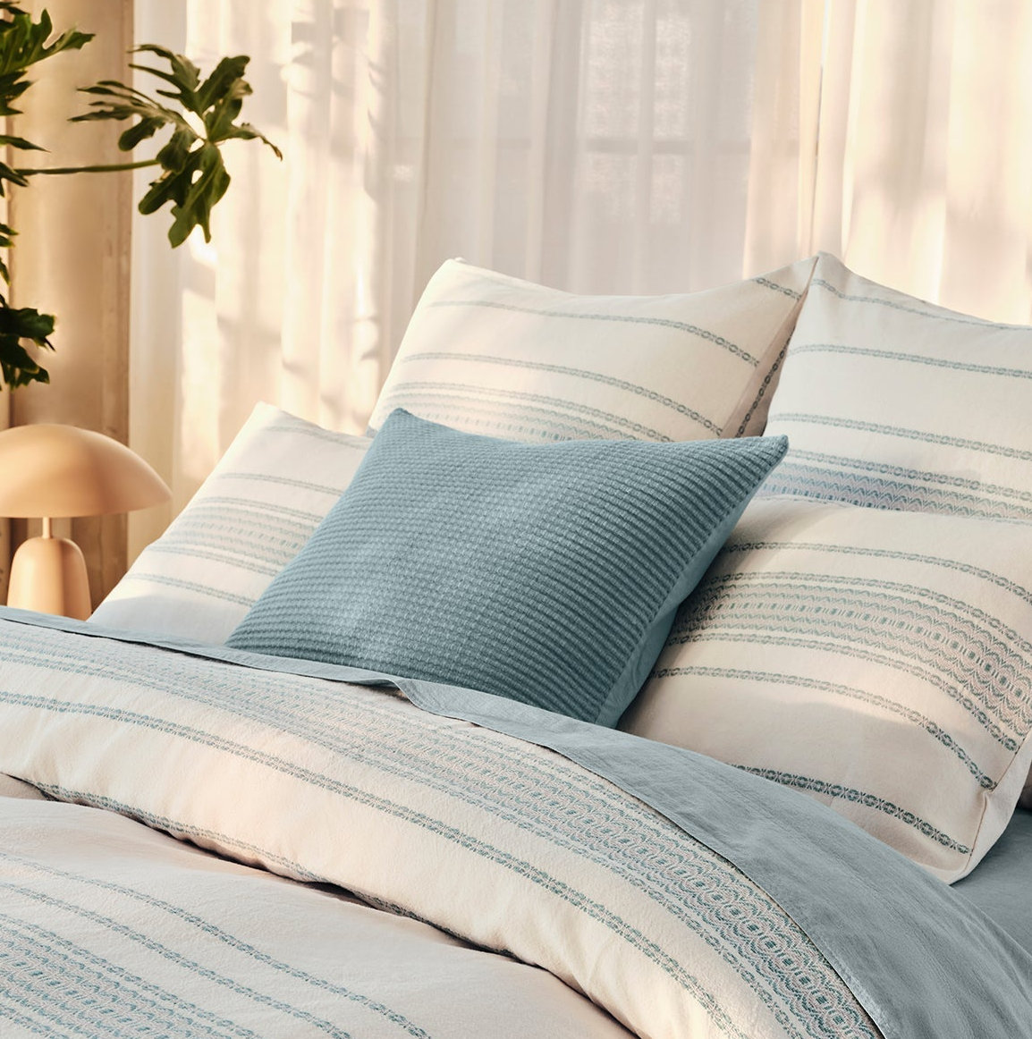 Cotton Pillow Cover, Tidal
