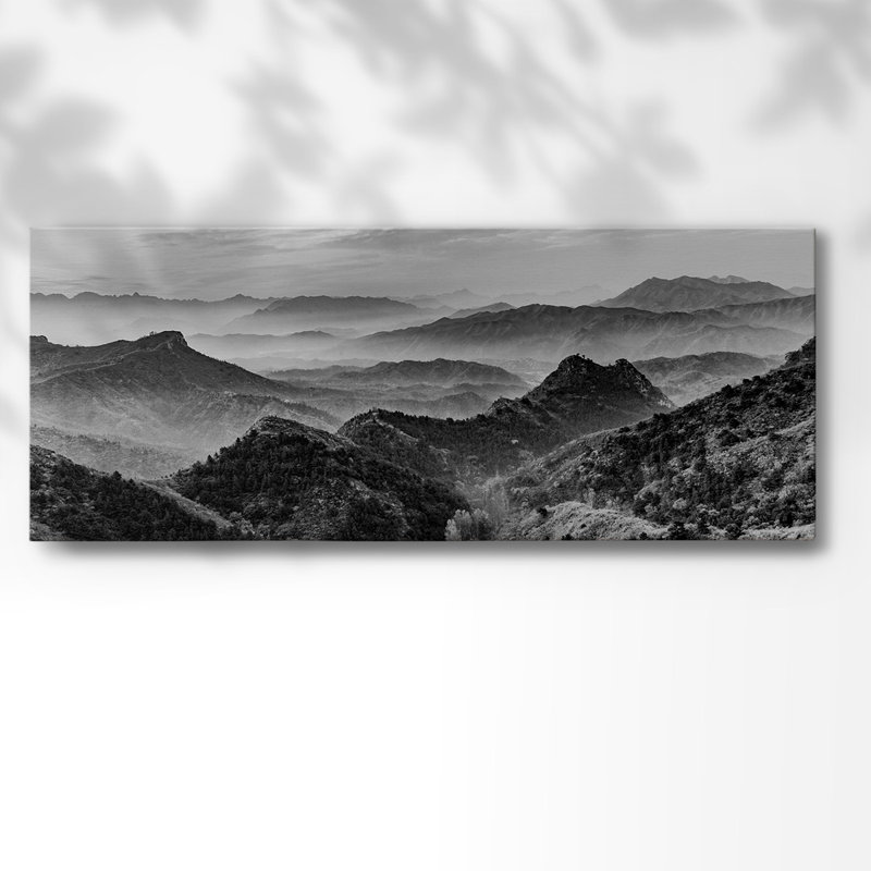 «Mountains of the Great», toile tendue avec châssis, H 20 po x l 50 po x P 1,5 po