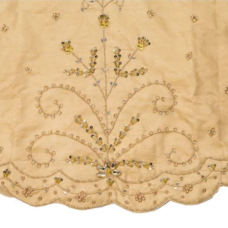 48 " Solid Color Embroidered