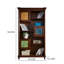 Bibliothèque en bois massif peint