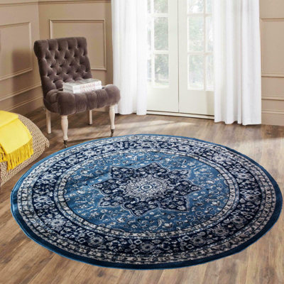 Coderre Rome Blue Indoor/Outdoor Rug