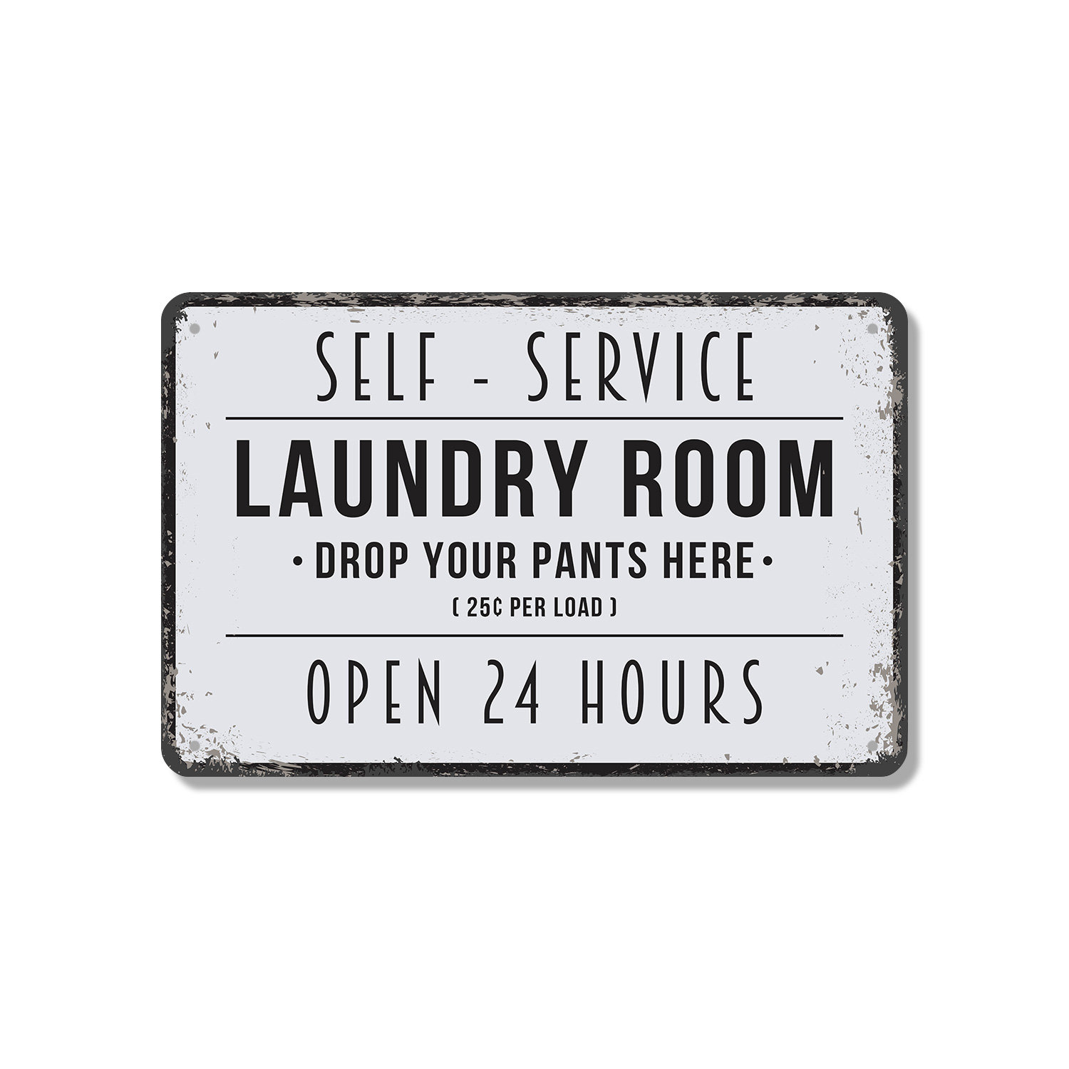 SignMission Laundry Room (2 Pack) 7 Inch x 10 Inch Novelty Aluminum ...