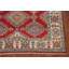 Tapis oriental géométrique rouge Kazak 5
