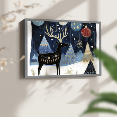 «Chirstmas Art» - DCCL XXV - Reproduction encadrée - Restickable