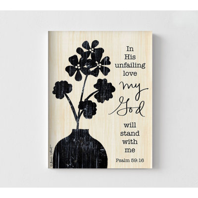 My God, Framed Psalm 56:16 Print, Extra Large Bible Wall Art, Religious Plant Room Decor, Gift For Pastor Wife Wall Art Decor