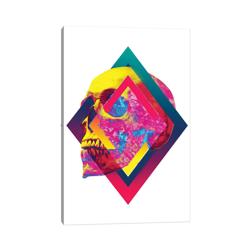 Lifeful Skull I by Ali Gulec - Wrapped Canvas Gallery-Wrapped Canvas Giclée, 20.32 cm H x 30.48 cm W