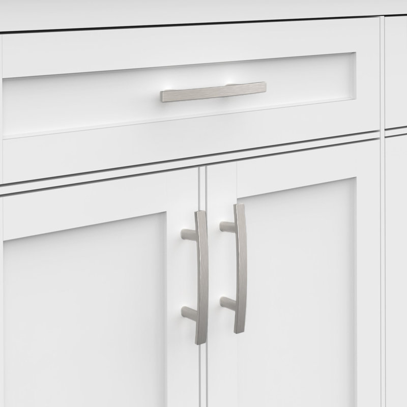 Poignée arche de tiroir et armoire Classic Collection, Nickel satiné, 3"