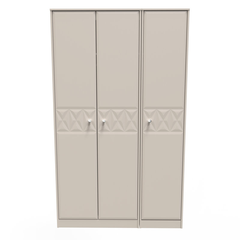 Clintonville 3 Door Wardrobe, Beige