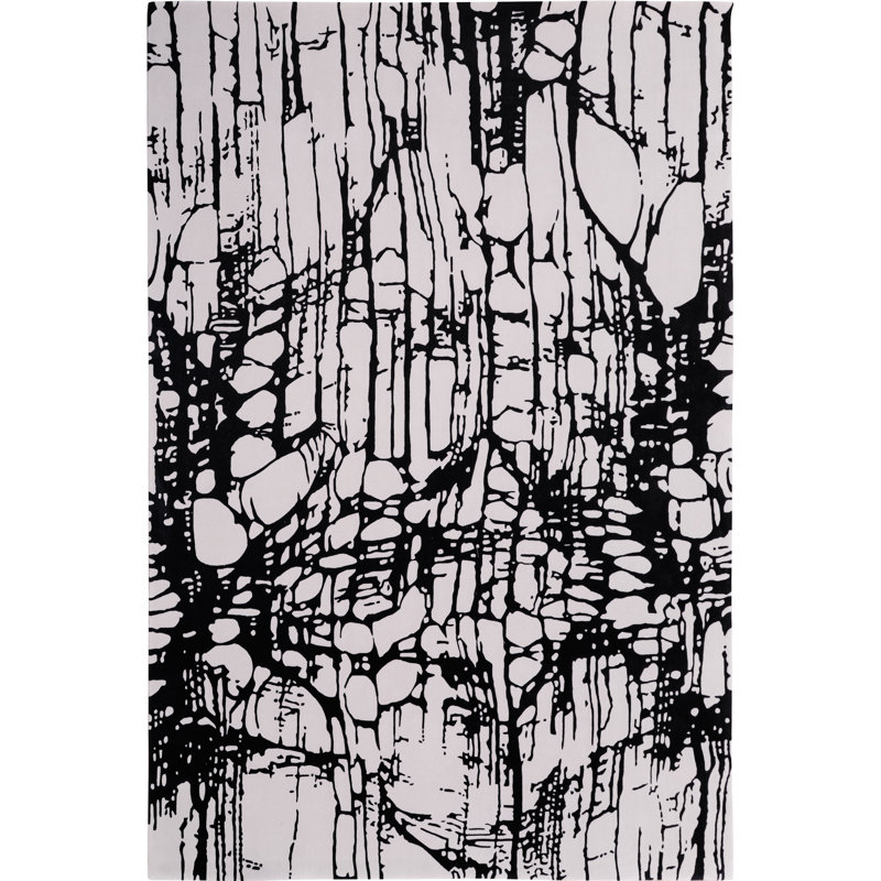 The Rug Company X Lucinda Loya Veloura Steel Area Rug, Rectangle 5' x 7'6"