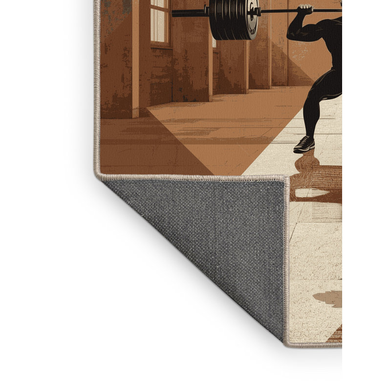 Tapis brun doux et moelleux Ephialtes Para Powerlifting, 5 x 8