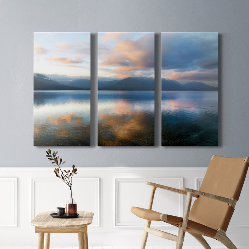 Magic Hour - ensemble de 3 photographies sur toile tendue, H 36 po x l 72 po x P 1 po