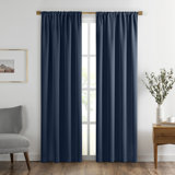 Conan Polyester Blackout Single Curtain Panel Single Panel