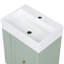 Meuble-lavabo moderne de 20 pouces avec lavabo en céramique intégré, armoire de rangement, tiroir, tablette latérale, quincaillerie dorée, petite armoire de salle de bain compacte-133033316