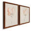 Fleur Petite I - Ensemble de 2 peintures sur toiles encadrées-1069795082-1069795086
