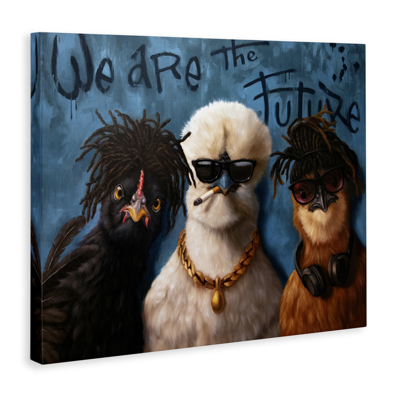 Toile We Are The Futur Birds, conception par Lucia Heffernan, H 16 po x l 20 po