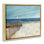 «Footprints By Sandy Fence», art mural encadré sur toile flottante par Ruane Manning
