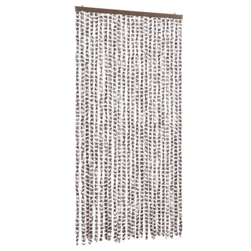 Birchanger Room Darkening Curtain Single Panel, 90cm Width x 220cm Drop, Grey/White
