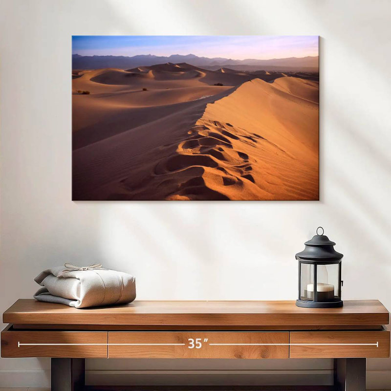 Coucher de soleil sur le désert d'Alvord Sahara, H 16 po x l 24 po
