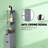 53.75 Inch Narrow Storage Tower with Open Shelves and Drawers - Grey-1668488436