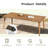Michael 9-Piece Brown Aluminum Patio Dining Set With Rectangular Table And Light Gray Cushions