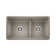 Precis SILGRANIT 33" 60/40 Reversible Double Bowl Undermount Kitchen Sink with Low Divide