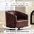 31.1" W Upholstered Swivel Barrel Chair-1680354533